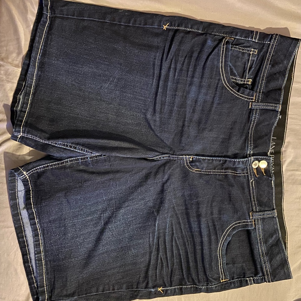 lane bryant Bermuda Shorts Sz 20 Dark Wash Denim